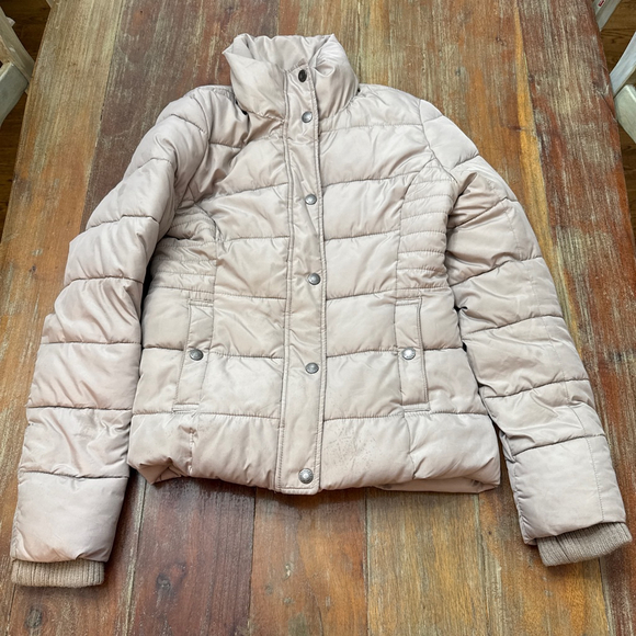 Abercrombie & Fitch Jackets & Blazers - Abercrombie & Fitch Beige Puffer Jacket XS Womens